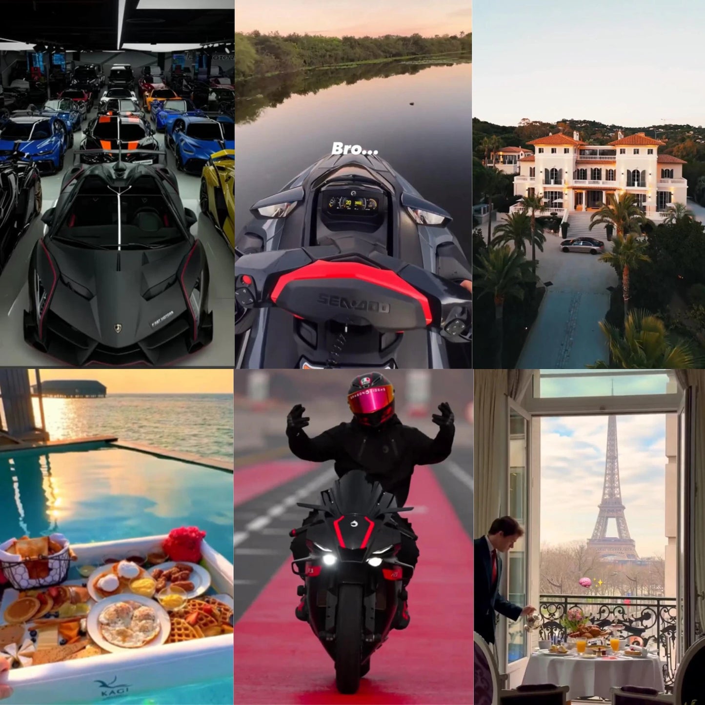 30.000+ Viral Luxury Rich Lifestyle Videos Reels, Cars, Yacht, Plane, Millionaire, TikTok, Instagram, YouTube, Digital Marketing, MRR, PLR