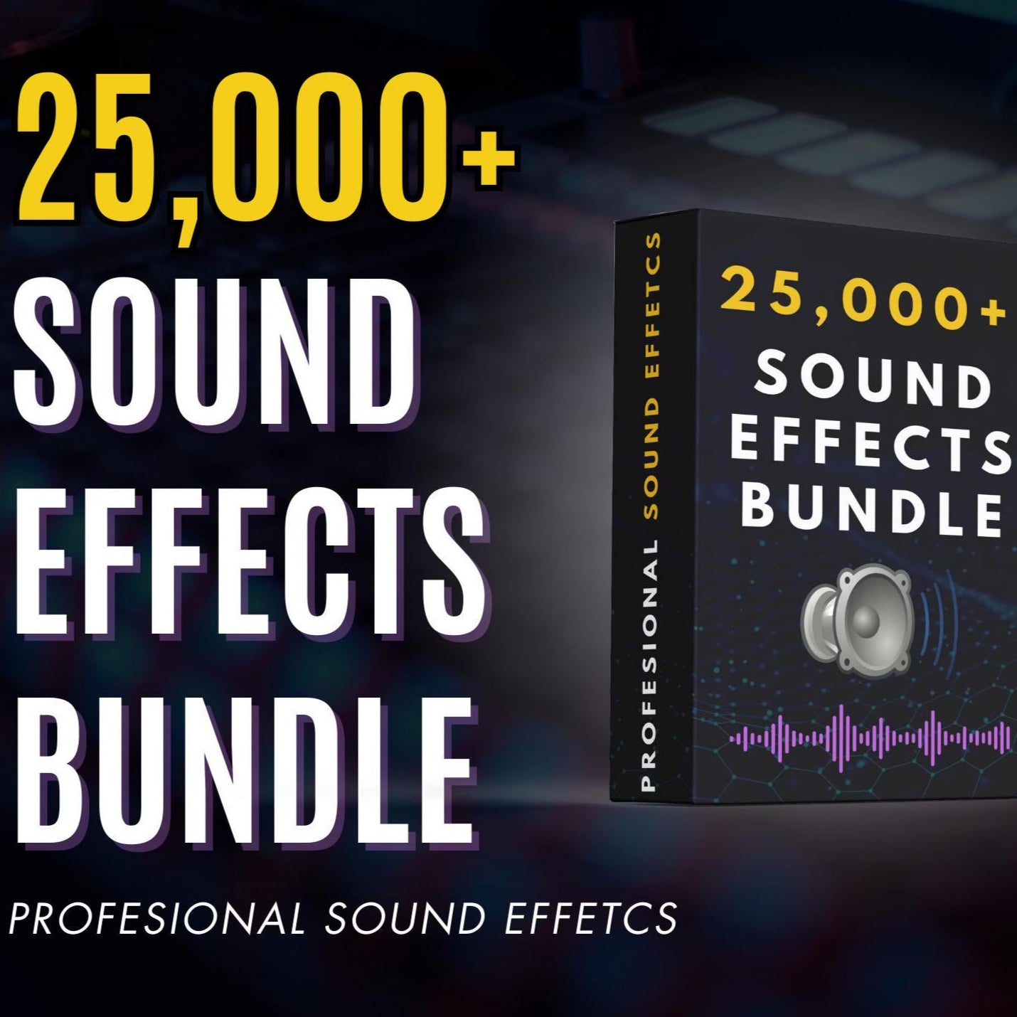 25,000+ Pro Sound Effects Bundle, Audio SFX for Video Editing, Content Creation, Scary, Funny, Meme, Horror, Pop, PLR, MRR, Resale Right